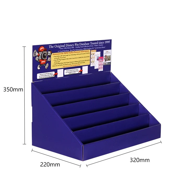 Cardboard Counter Display Stand For Compact Product Presentation factory